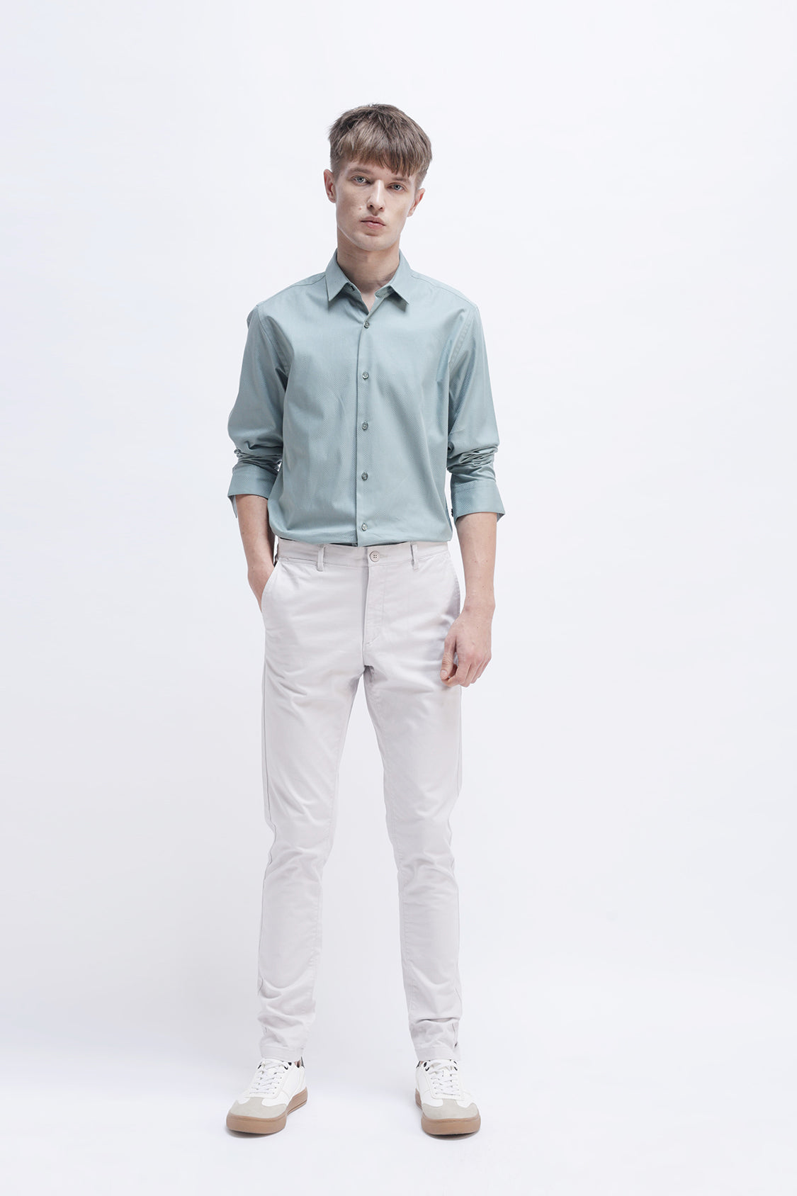 PLAIN TEXTURED SHIRT