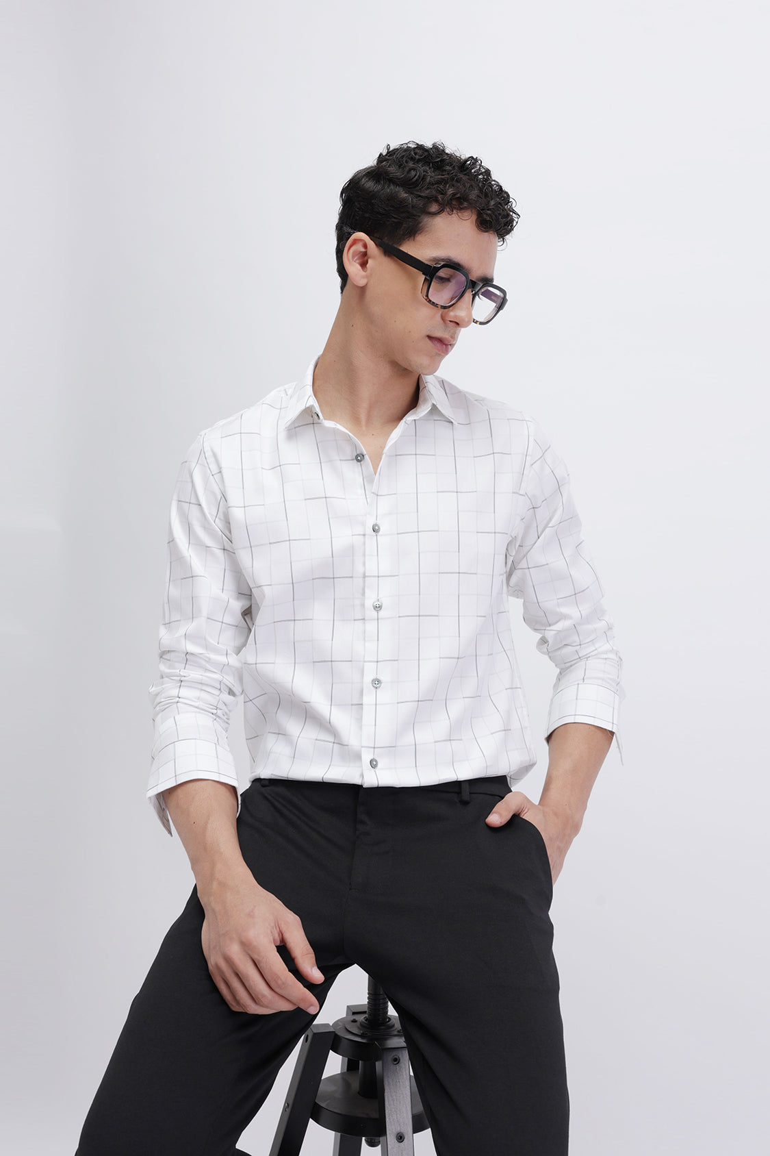 FULL SLEEVES CHECKED SHIRT