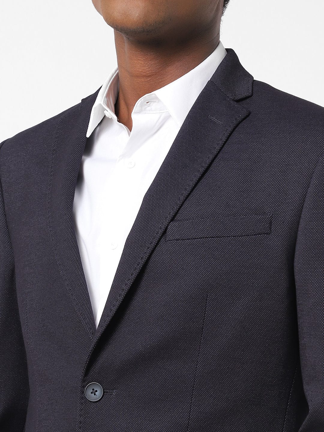 Men's Navy Blue Blazer TCJ46452