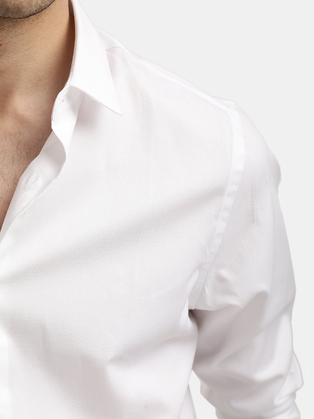 PLAIN DOBBY JACQUARD SHIRT