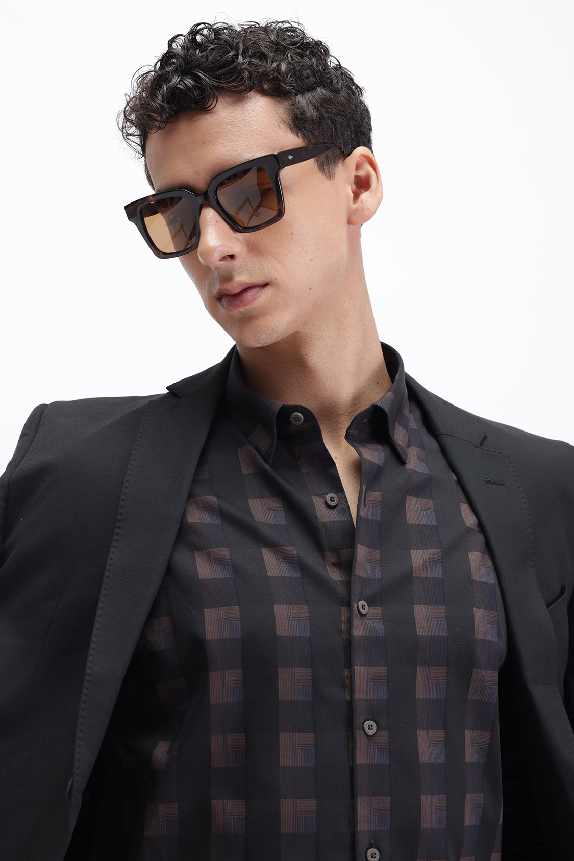 SLIM FIT CHECKERED SHIRT