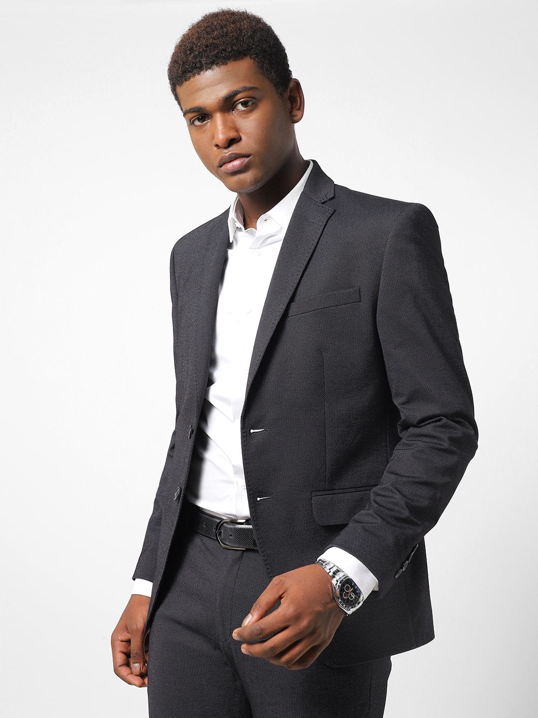 Men's Black Blazer TCJ46452