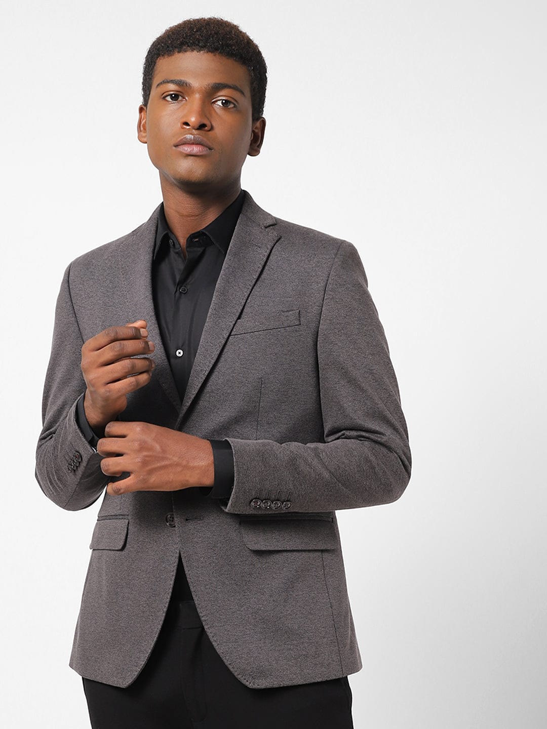 Men's Charcoal Blazer TCJ46444