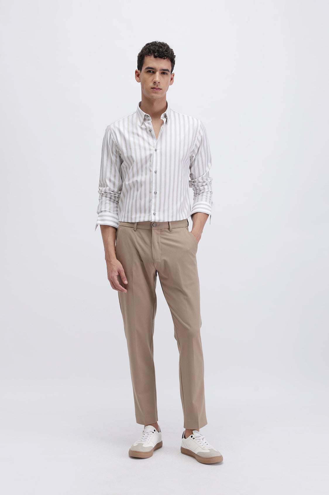 VERTICAL STRIPED SLIM FIT SHIRT