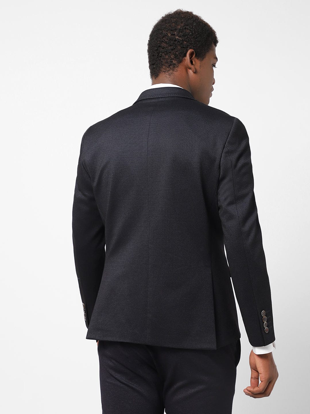 Men's Black Pin Dot Blazer TCJ1850