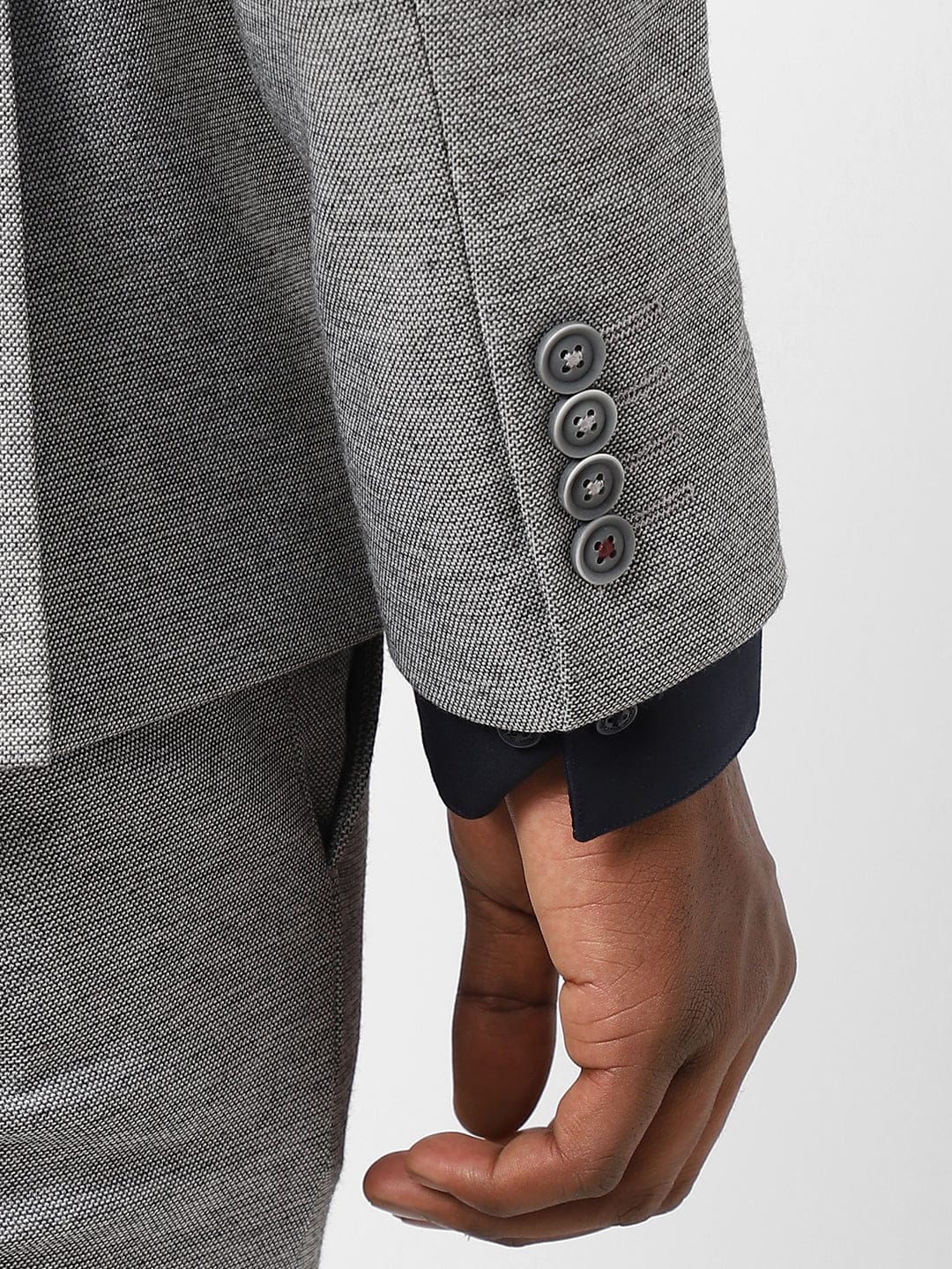 Men's Ash Grey Blazer TCJ46458