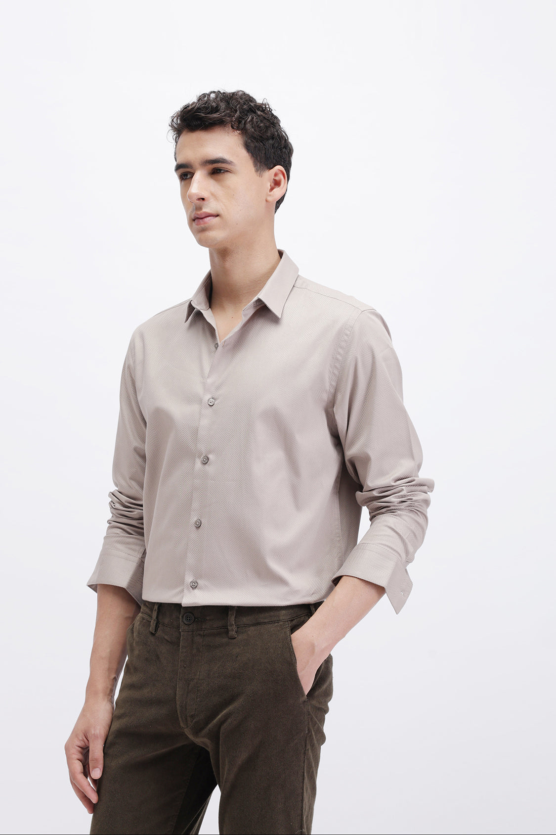PLAIN TEXTURED SHIRT