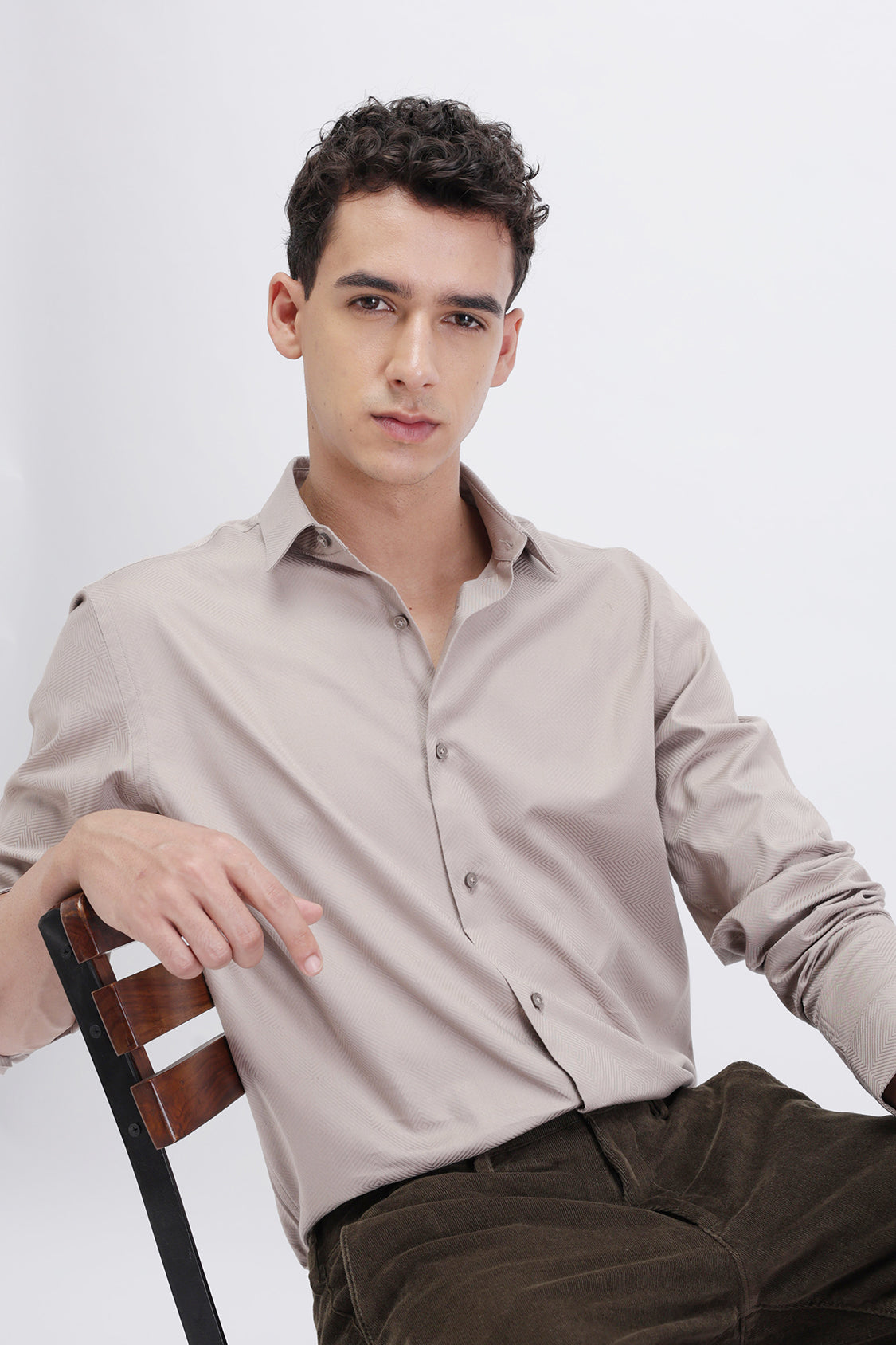 PLAIN TEXTURED SHIRT