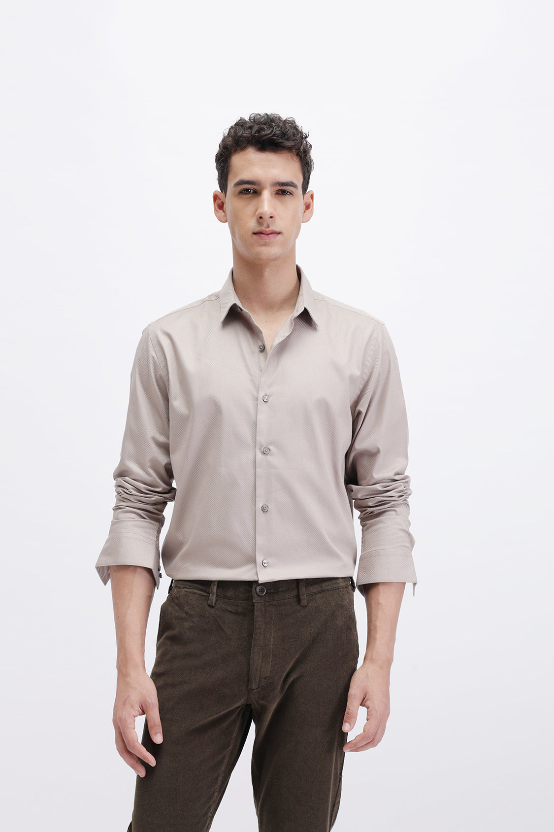 PLAIN TEXTURED SHIRT