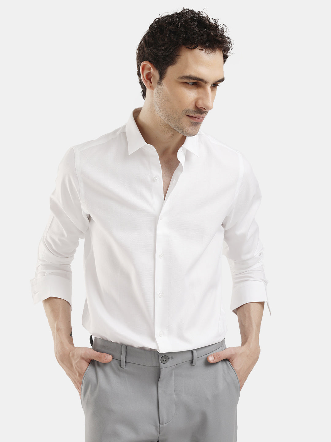 PLAIN SMART CASUAL SHIRT