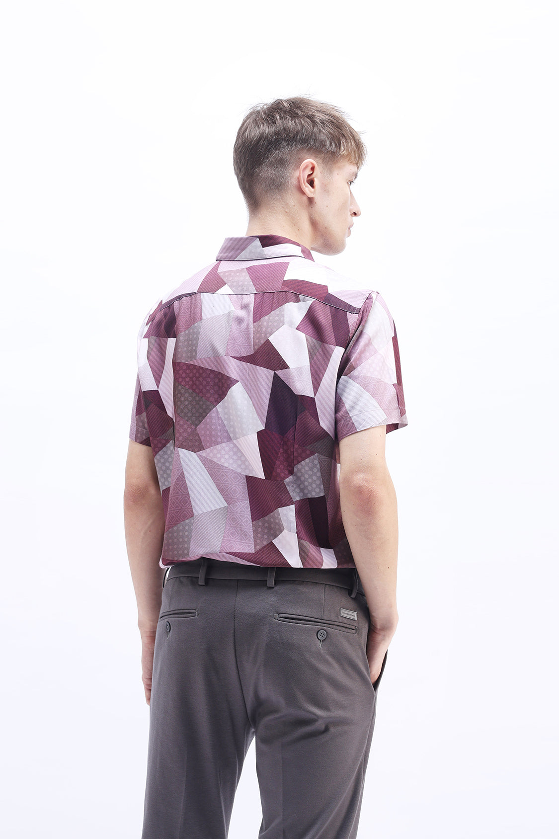 ABSTRACT PRINTED HALF SLEEVES SHIRT