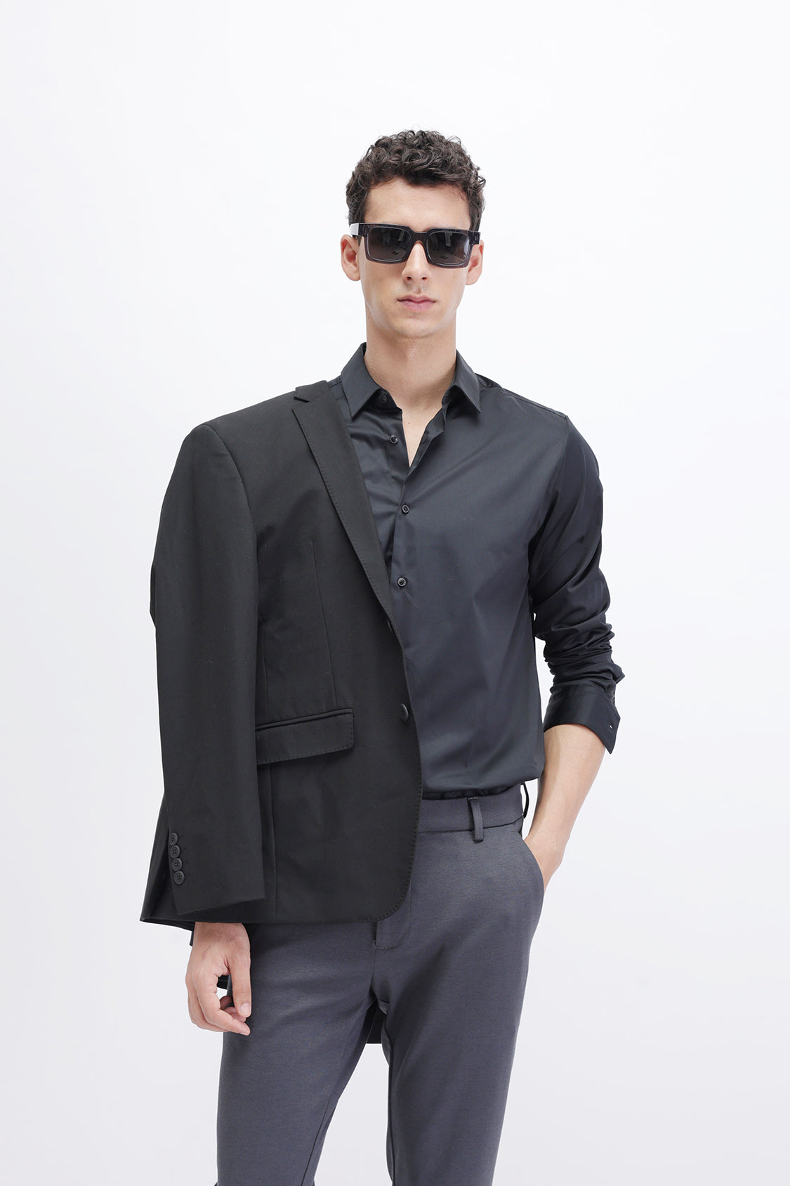 SLIM FIT PLAIN SHIRT