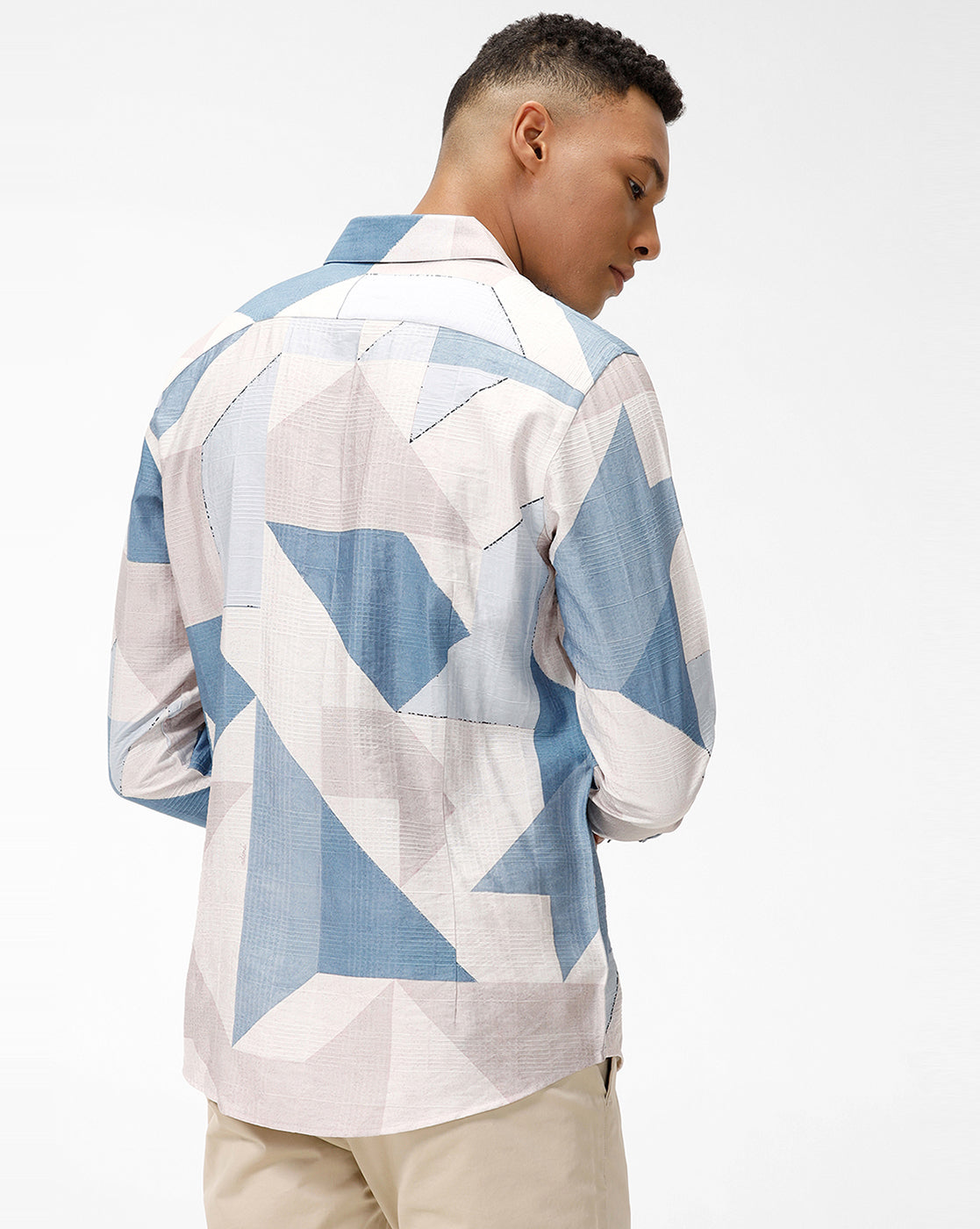 Men's Multi Abstract Print Casual Shirt