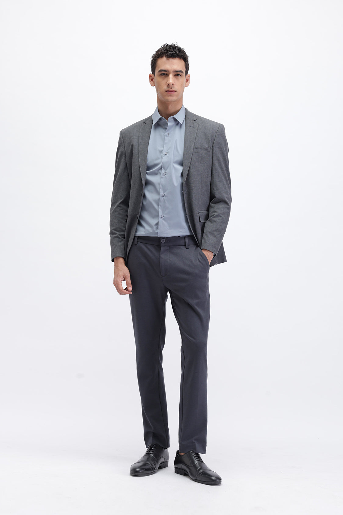 SLIM FIT PLAIN CASUAL SHIRT